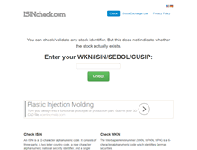 Tablet Screenshot of isincheck.com